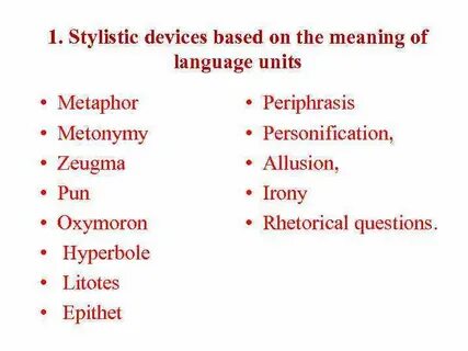 Language units