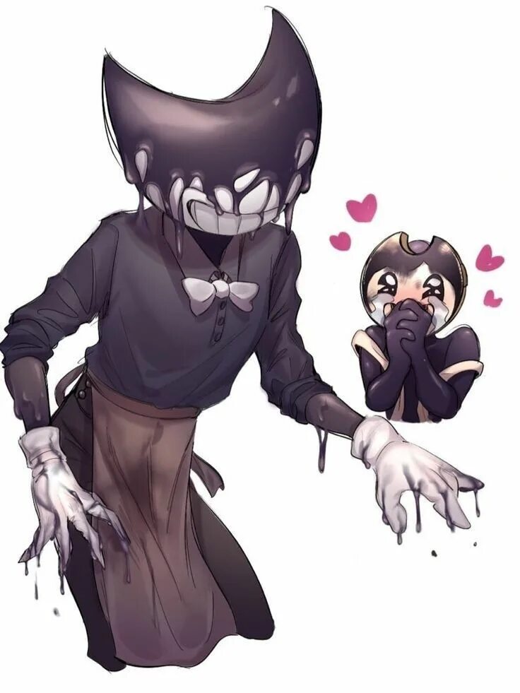 Bendy the demon. Bendy and the ink machine демон. сэмми лоуренс и бенди демон арт. чернильный демон и сэмми. бенди инк демон костюм.