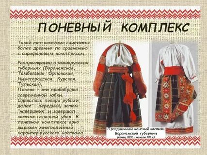 Комплекс народного костюма