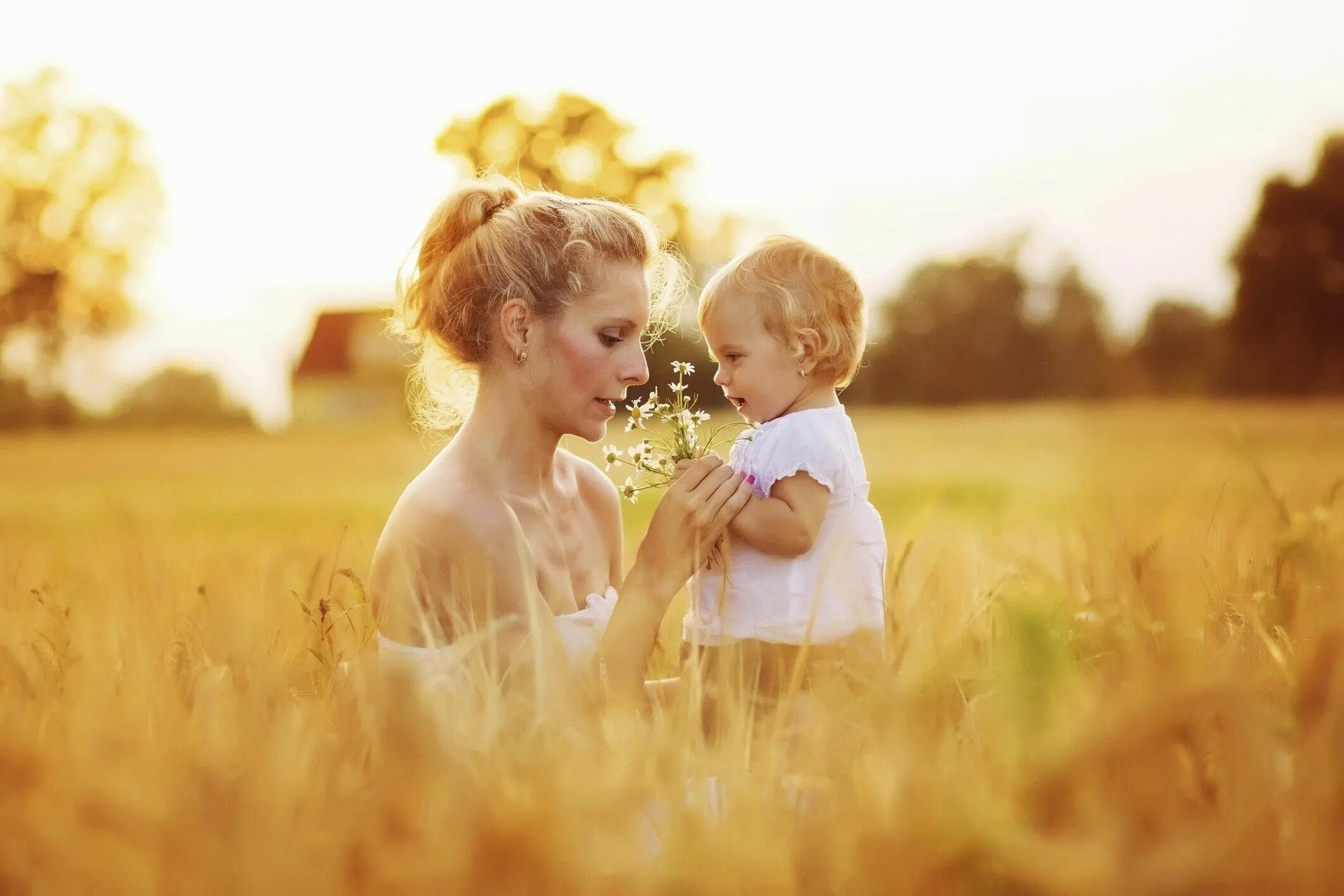 Мама и ее малышка. Мама и малыш в поле. Мама с ребенком в поле. Мать и дитя в поле. Семейная фотосессия в поле.