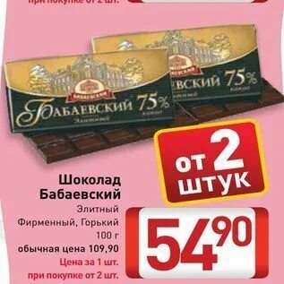 Шоколад акции