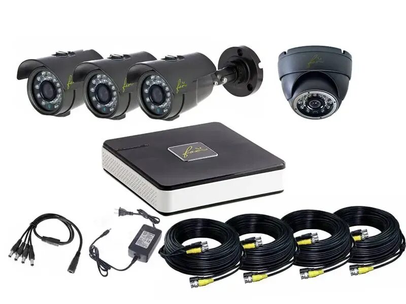 Комплект системы видеонаблюдения. Готовые комплекты видеонаблюдения. Автономный комплект видеонаблюдения. Монтажный комплект для видеонаблюдения.