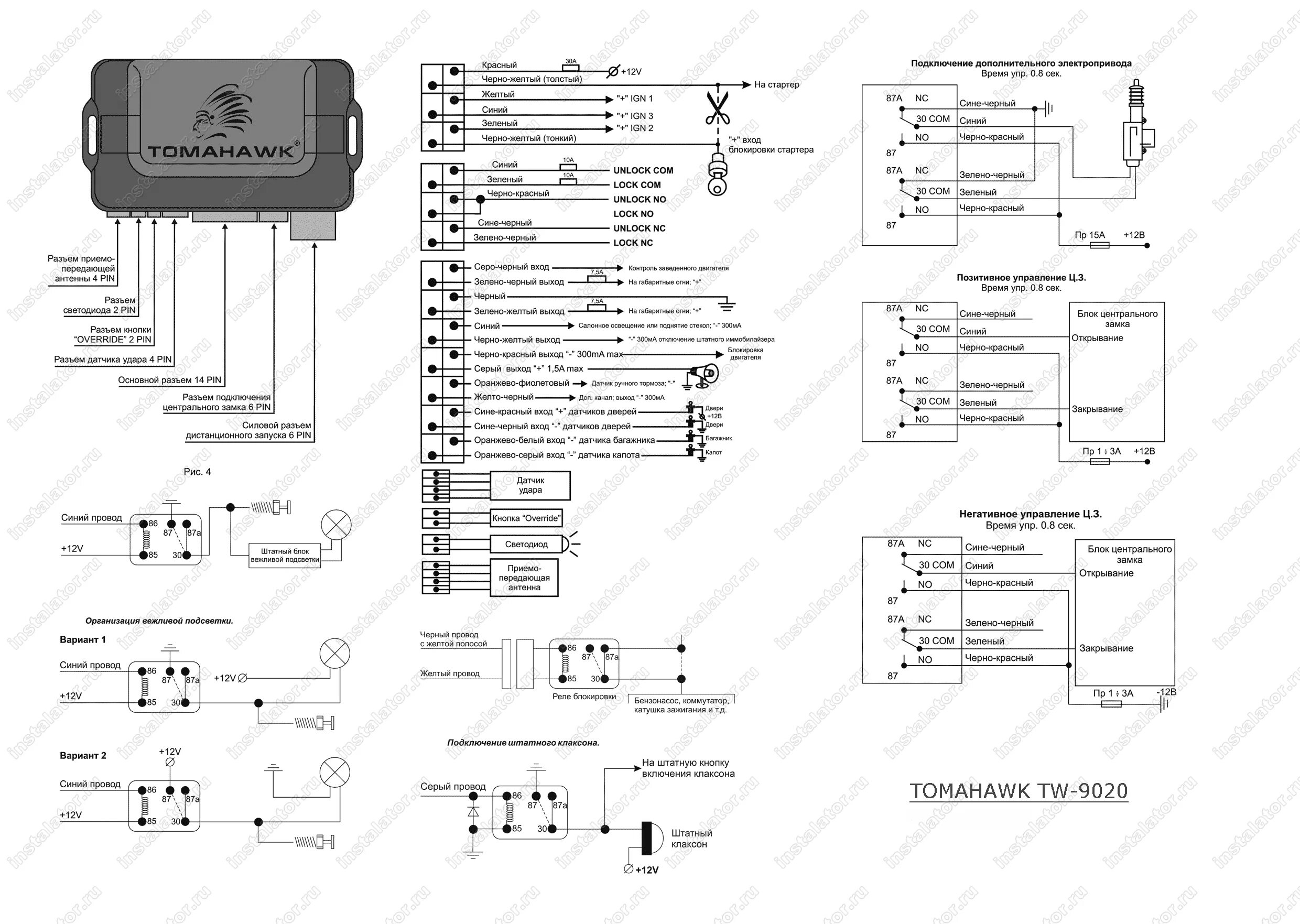 Сигнализация томагавк 9020 схема подключения сигнализации. Сигналка схема Tomahawk 9030. Блок сигнализации томагавк TW 9020. Схема подключения сигнализации томагавк 9020 с автозапуском.