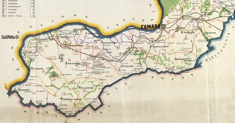 Самарский уезд карта