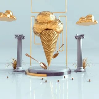 Golden ice