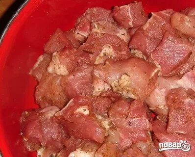 Мясо с солью перцем