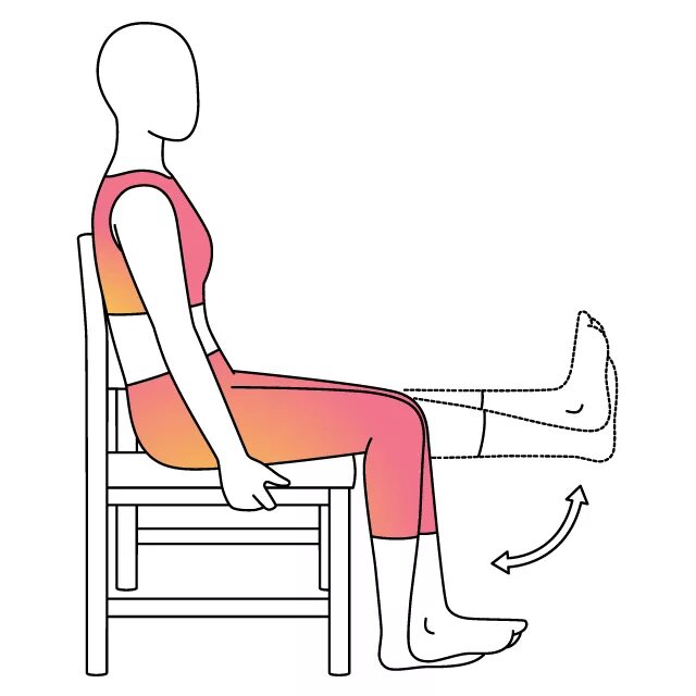 Ходьба на стул и обратно. Seated Leg raises. Упражнения при остеоартрите тазобедренного сустава. Knee Seat своими руками.