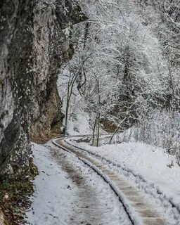 Гуамское ущелье зимой