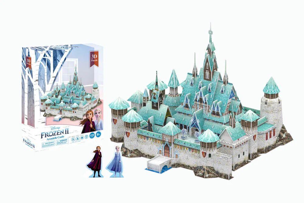 Игра frozen castle. Замок Frozen 2. 3d пазл замок Frozen. 3д пазл Эренделл. Frozen крепость.