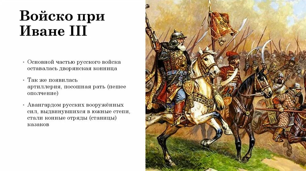 Дворянская конница Ивана Грозного. Армия при Иване 3. Поместное войско Ивана Грозного. Армия русского государства при Иване 3. Военная организация руси