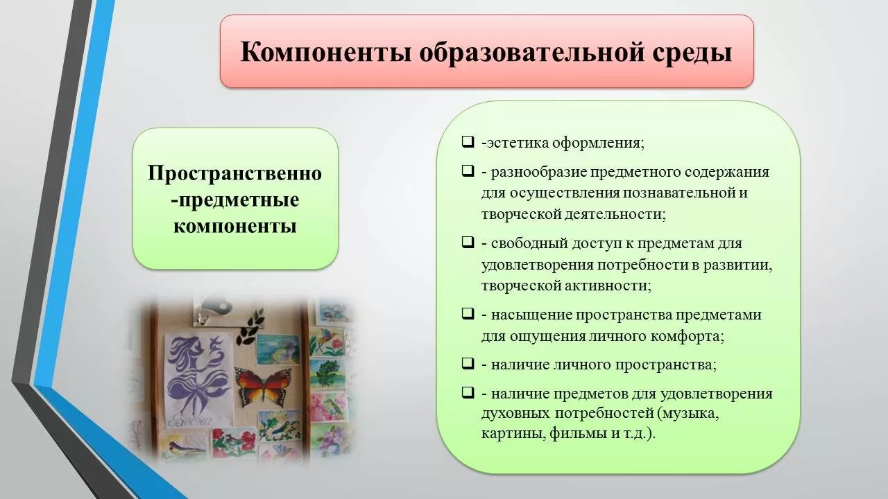 Составляющие элементы образования. Пространственно-предметный компонент среды. Компоненты образовательной среды. Структурные компоненты образовательной среды. Социальный компонент образовательной среды.