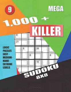 Buy 1,000 + Mega sudoku killer 8x8: Logic puzzles easy - medium - hard - ex...