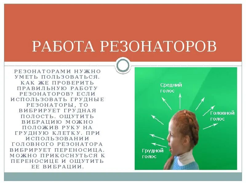 Работа резонаторов. Головной и грудной резонаторы. Грудные резонаторы голоса. Резонаторы в теле человека. Голосовые резонаторы