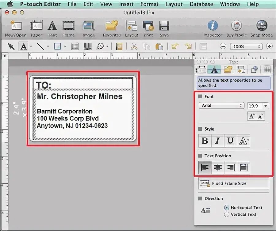 P touch editor