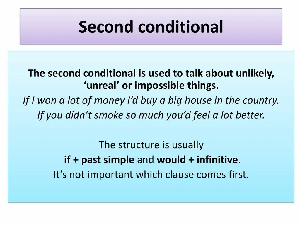 Second rule. Second conditional. Second conditional примеры. Secod Conditonal. Second conditional правило.