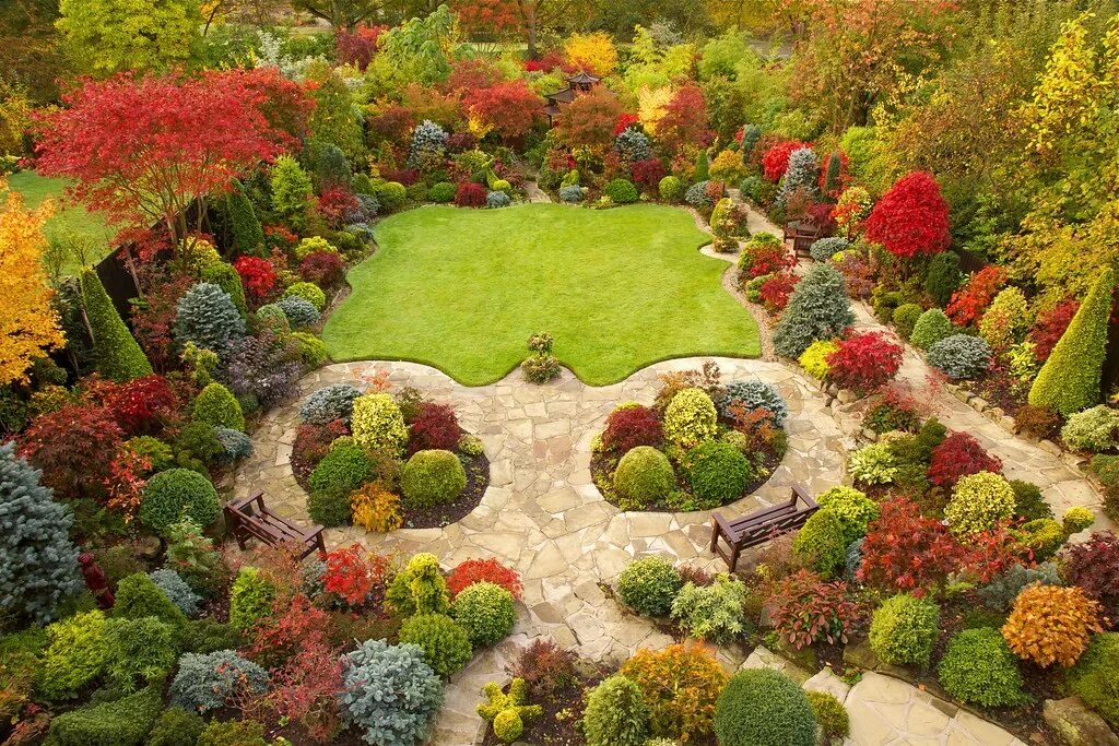 Ландшафт. Сад. Ландшафтный дизайн. Ландшафт парка. This our garden