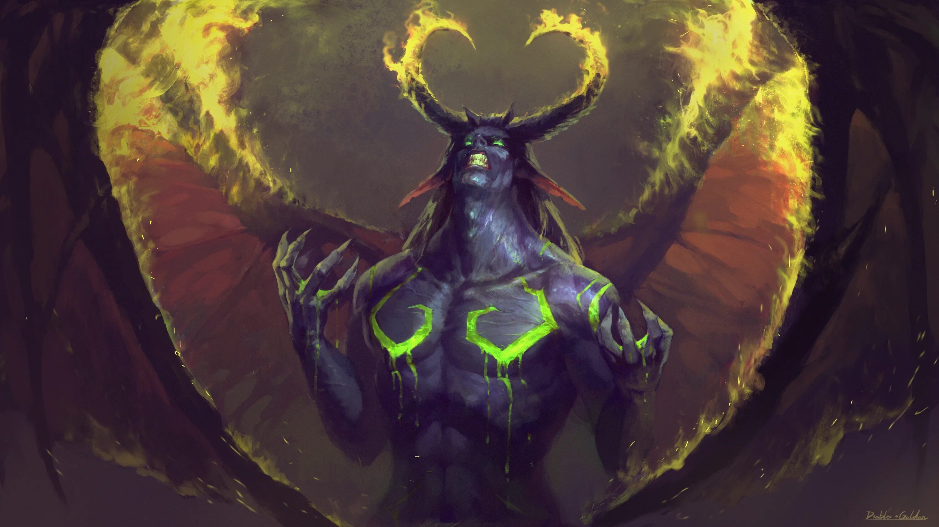 иллидан ярость бури арт. иллидан хартстоун арт. варкрафт легион охотник на демонов. иллидан ярость бури. варкрафт охотник на демонов.