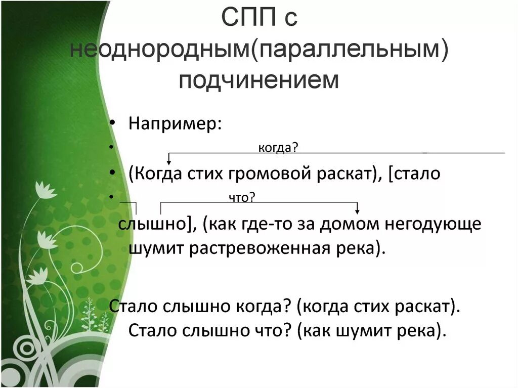 Сложноподчиненные предложения с параллельной связью. СПП С параллельным подчинением. СПП С параллелтным подчинение. Сложноподчиненное предложение параллельное. Сложноподчиненное предложение с параллельным подчинением примеры.