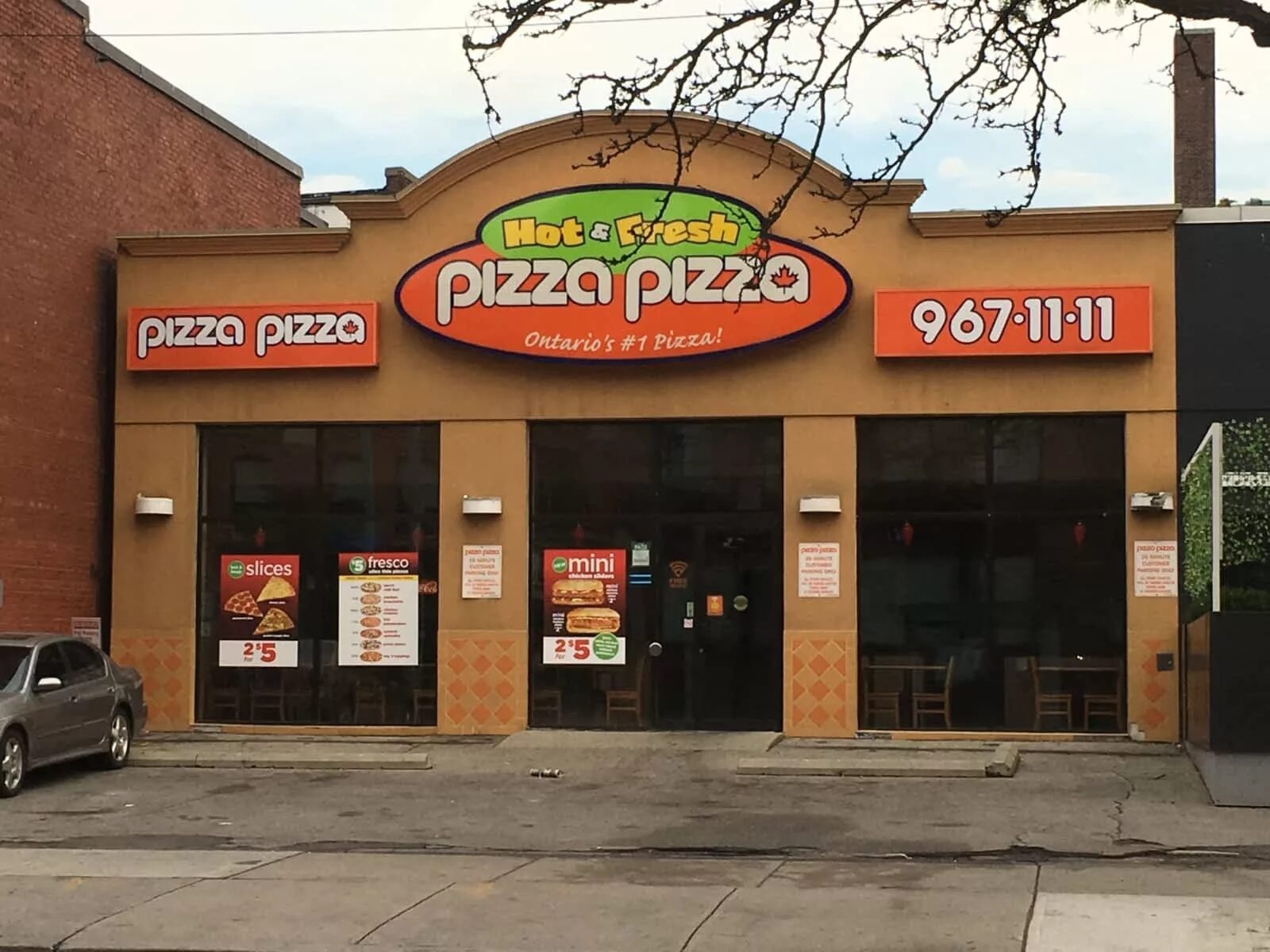 Take pizza. Storefront pizza. pizza store database.