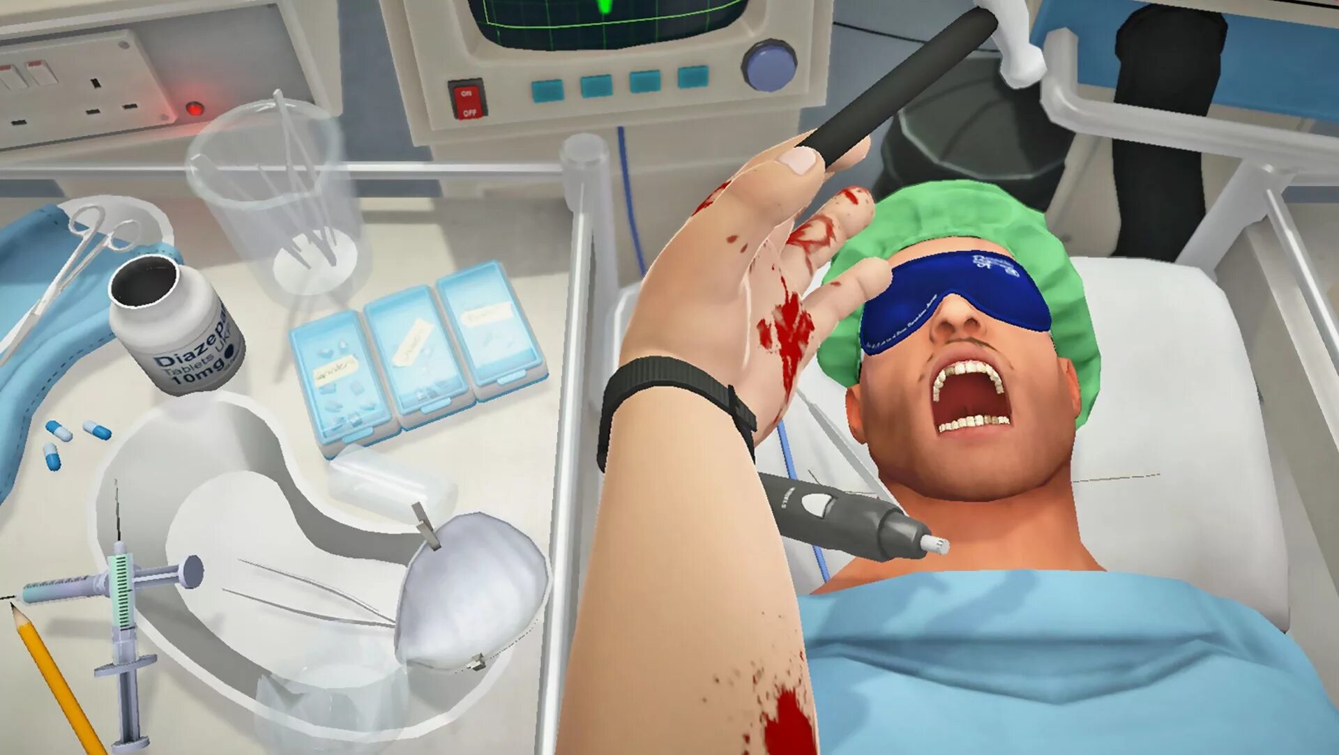Игры где нужно лечить. Симулятор хирурга Нинтендо. Surgeon Simulator 2013. Anniversary Edition.