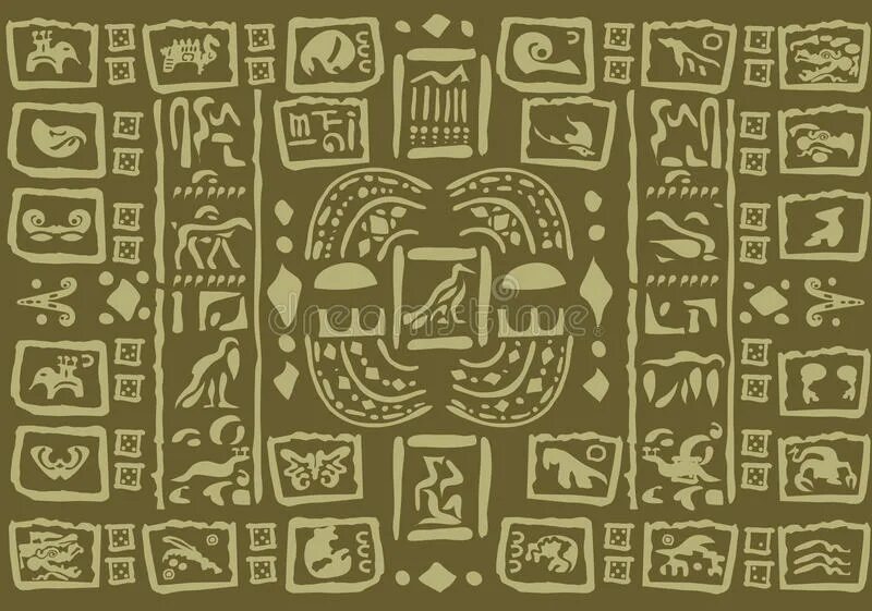 Произведение майя. Доска Майя. Maya Art pattern stroke.