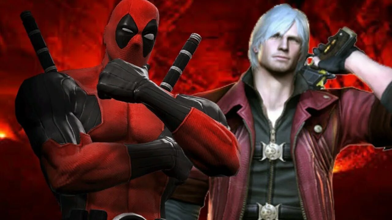 Данте видео. Deadpool vs Dante. Дэдпул и Кратос. Devil my Cry против Дэдпула. Deadpool Devil.