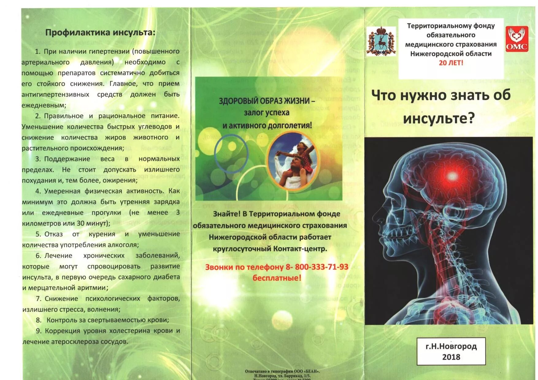 медицинская профилактика инсульта