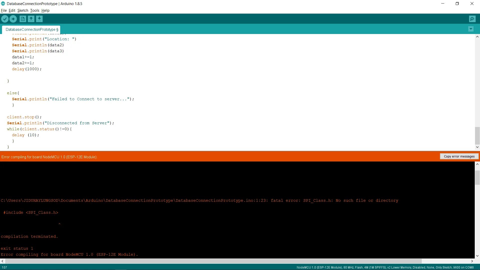 Nrf24l01.h: no such file or Directory. Библиотека с большими символами Arduino. 328р old Bootloader". При компиляции скетча вылазит ошибка платы ардуино. No such directory app