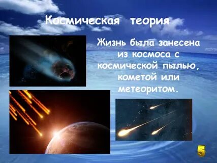 Космическая гипотеза жизни на земле