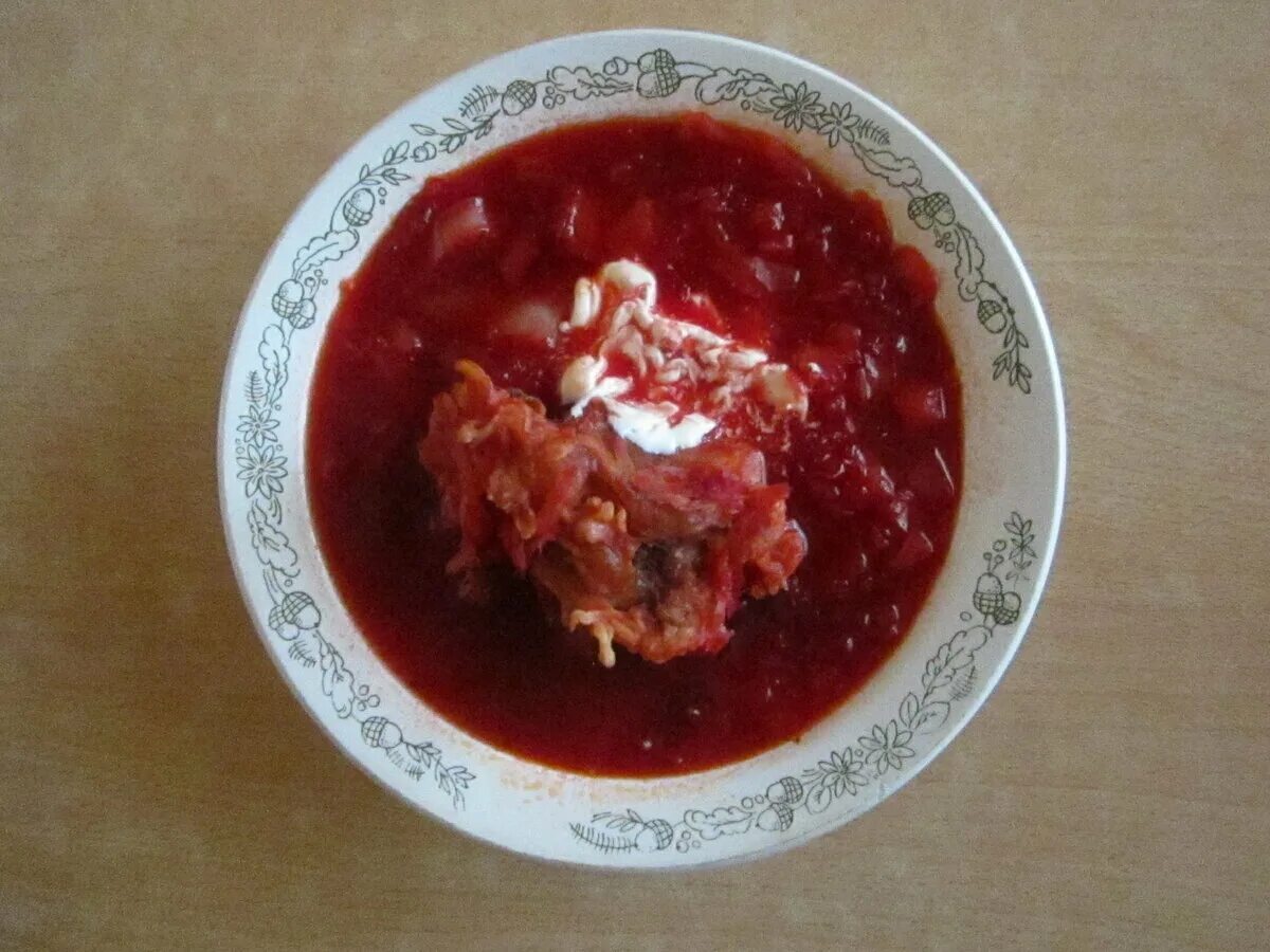 Рецепт борща с мясом в мультиварке