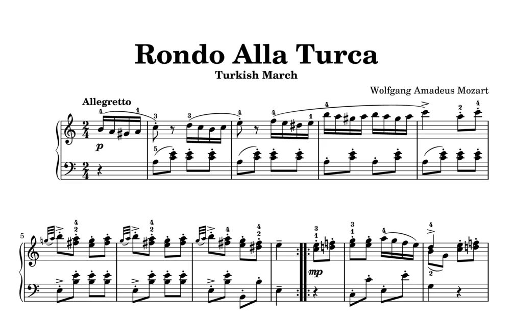 Mozart alla turca. Rondo alla Turca Моцарт на пианино. Моцарт турецкий марш Ноты.