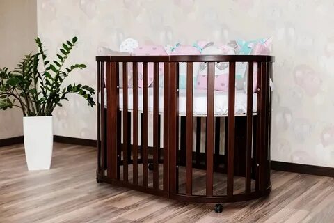 Овальная кроватка для новорожденных