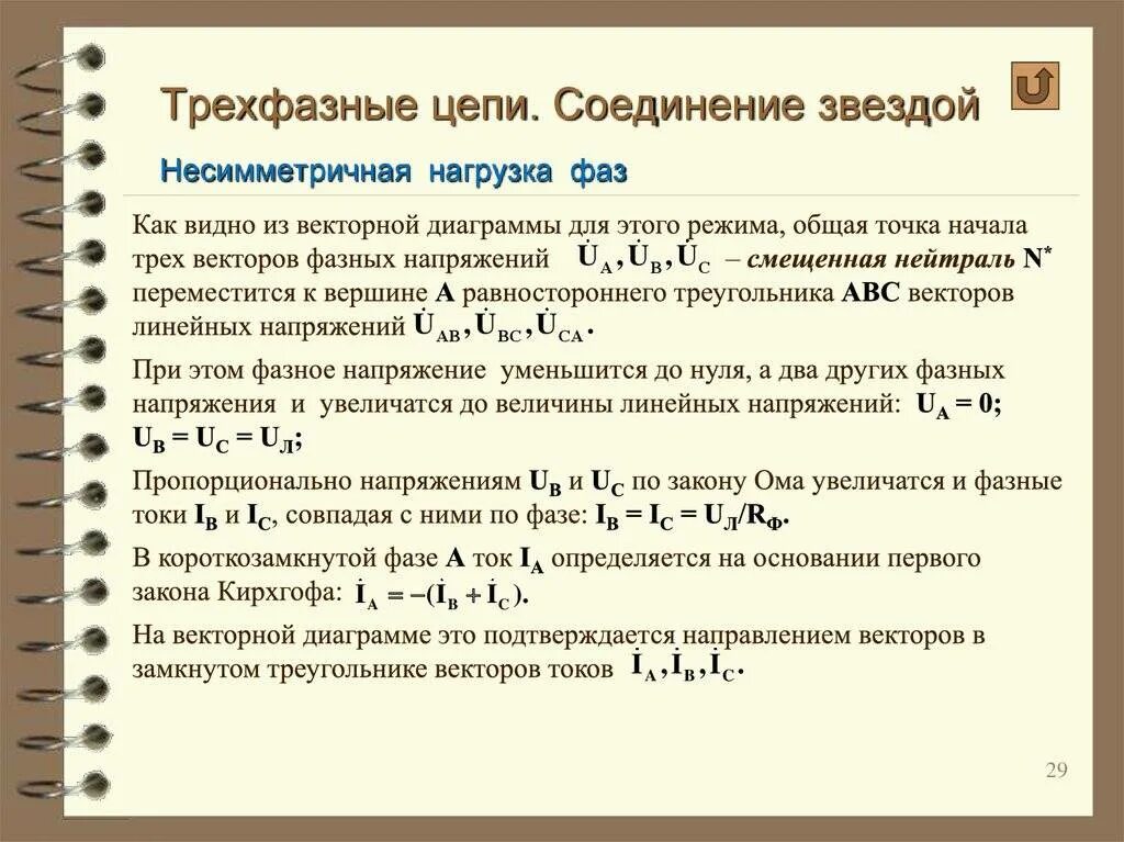 Трехфазный ток соединение нагрузки в звезду. Симметричная трехфазная цепь звезда звезда. Соединение звездой несимметричная нагрузка. Трехфазные цепи соединение нагрузок звездой. Нагрузка 3х фазной цепи соединенной звездой.