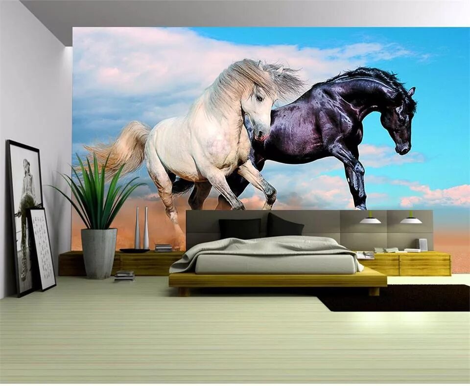 На коне в квартиру. Фотообои с лошадьми на стену. Фреска лошади на стену. Лошадь на стене. Фотообои лошади.