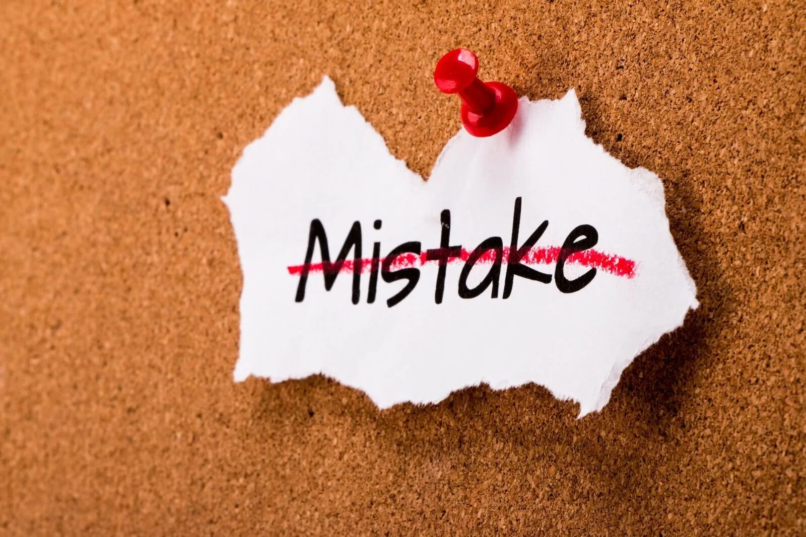 Correction of mistakes
