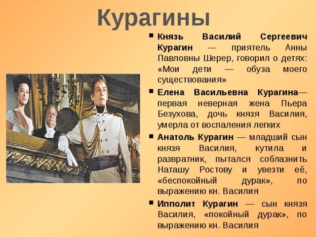 Курагины в какой главе