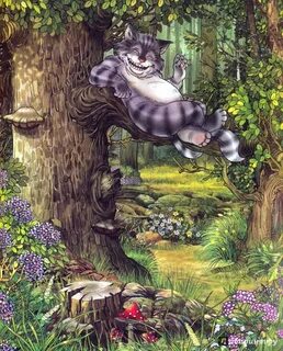 Чеширский кот в книге