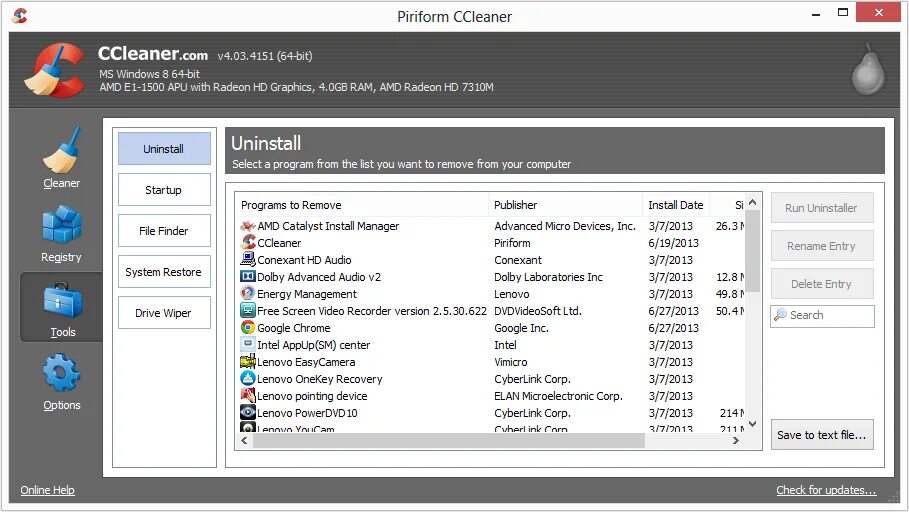 Easy to use software