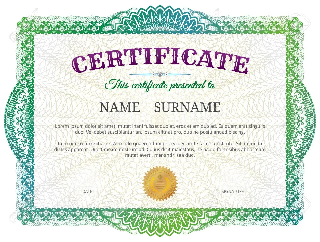 Validate certificate. Сертификат цветной. Разноцветный сертификат. Зеленый сертификат. Гильош для диплома.