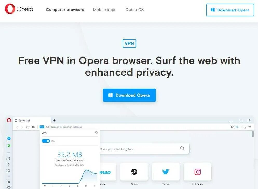 Браузер впн расширение для оперы. VPN Opera. VPN В опере. VPN для браузера Opera.