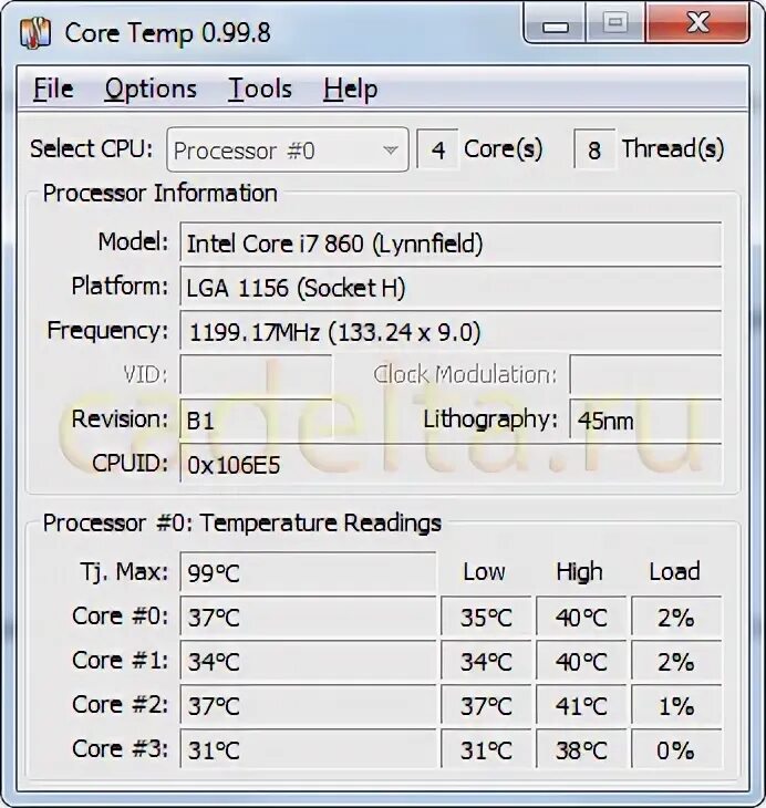 Program temp