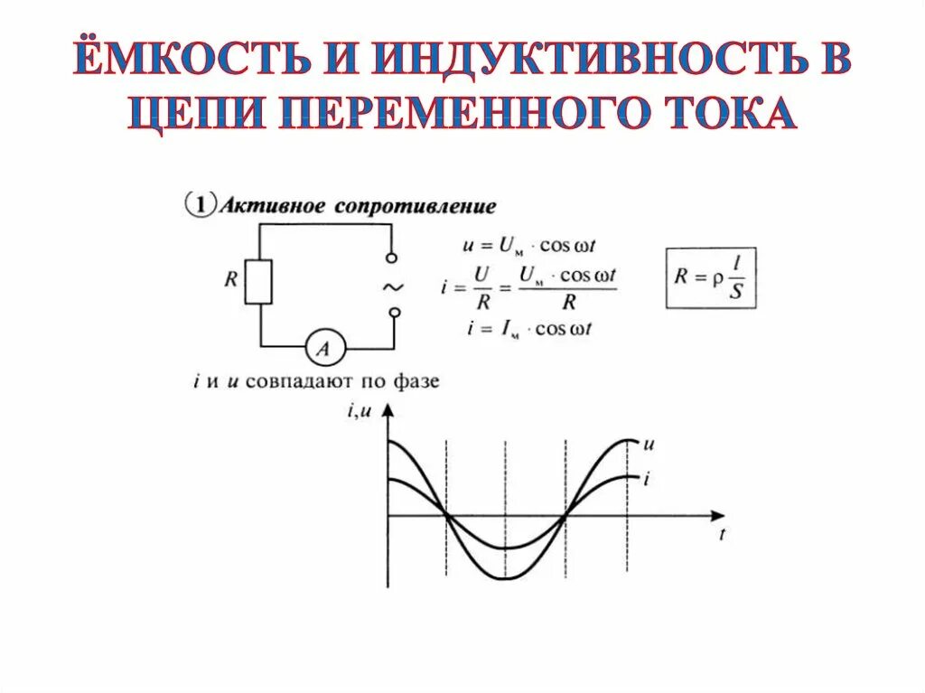 Емкостное сопротивление сети сопротивление