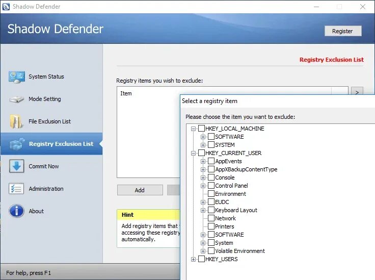 Shadow Defender. "Shadow Defender" «ОЗУ используется в качестве кэша». Shadow Defender 2010. Defender исключения в реестре. Исключения дефендер