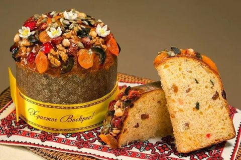 Кулич с курагой