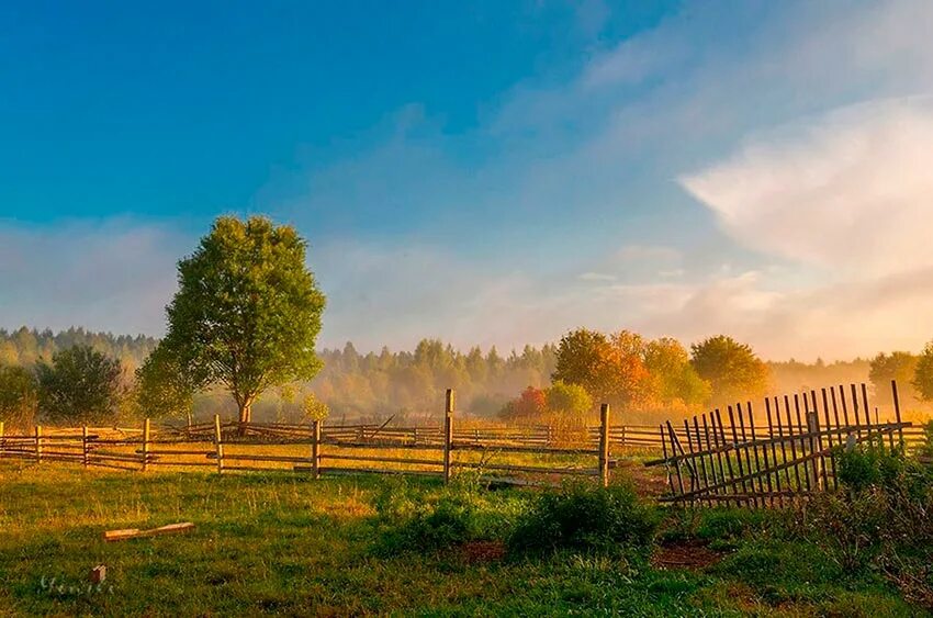 Деревенские пейзажи фото. Околица природа фото.