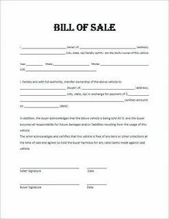 Bill of sale