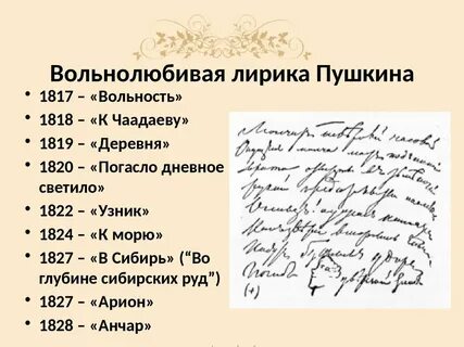 Какое стихотворение не принадлежит пушкину