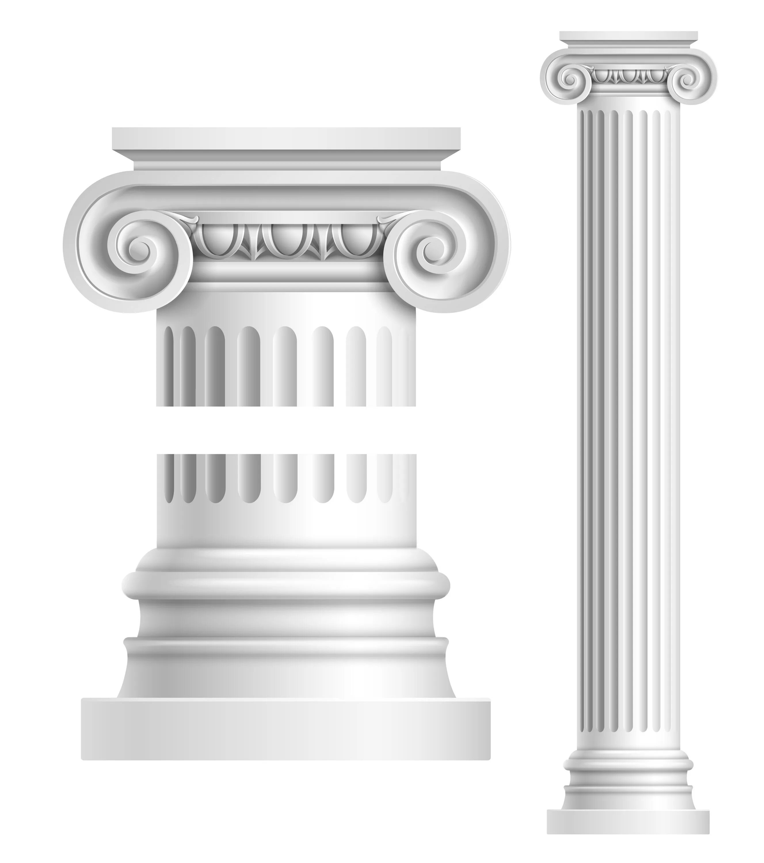 Ордеры белые. Греческая ионическая колонна. Ионическая колонна вектор. Древнегреческая колонна вектор. Колонна Ионического ордера вектор.