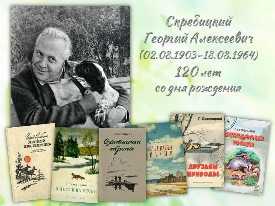 Писатель г скребицкий. 120 Лет со дня рождения Георгия Алексеевича Скребицкого. Г. Скребицкий 120 лет. Скребицкий писатель биография.