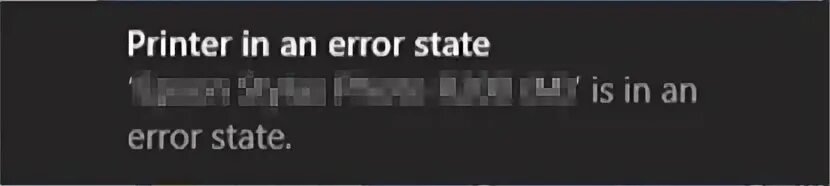 Error state